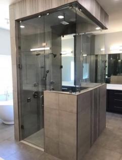 luxurious glass shower 